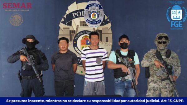 Caen dos narcomenudistas en la colonia Santa Cecilia de Cancún.