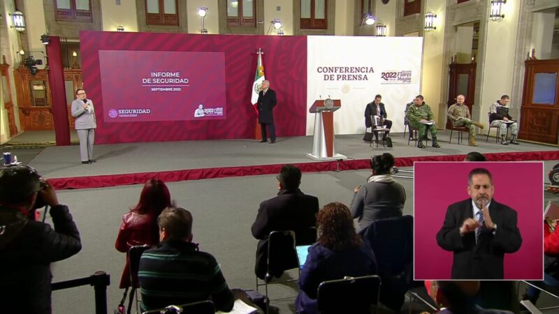 “No es justo que de manera grosera traten mal al gabinete de Seguridad”