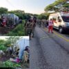 Vuelca camión de Semar en Oaxaca, hay un muerto y 17 heridos