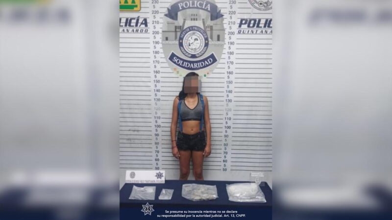 Atrapan a menor de edad con drogas en Playa Del Carmen
