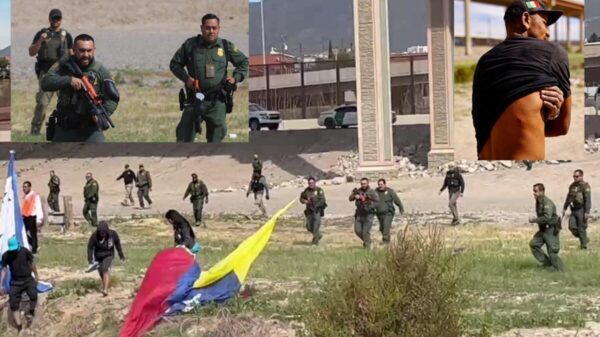 Balean a migrantes con balas de goma en frontera con México