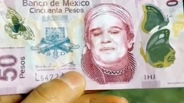 Reporta Banxico millonaria circulación de billetes con rostro de Juan Gabriel