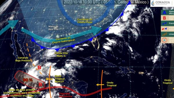 Pronóstico del clima para hoy martes 18 de octubre en Quintana Roo.