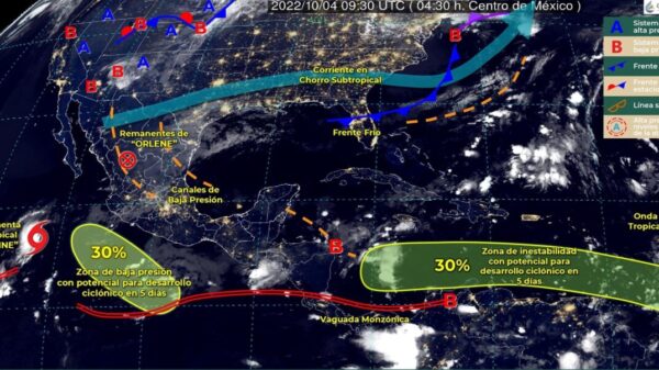 Pronóstico del clima para hoy martes 4 de octubre en Quintana Roo.