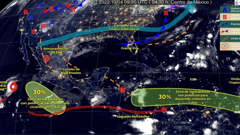 Pronóstico del clima para hoy martes 4 de octubre en Quintana Roo.