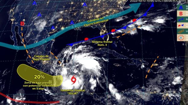 Pronóstico del clima para hoy lunes 10 de octubre en Quintana Roo.