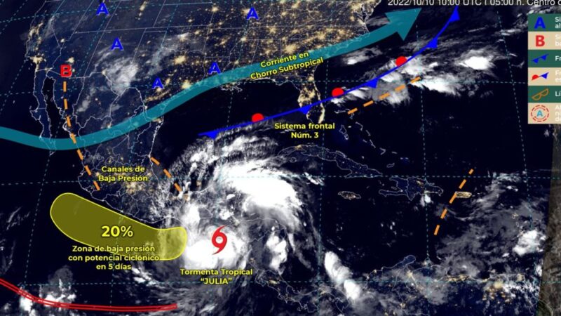 Pronóstico del clima para hoy lunes 10 de octubre en Quintana Roo.