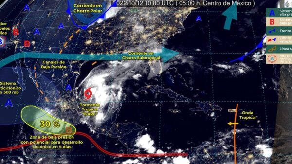 Pronóstico del clima para hoy miércoles 12 de octubre en Quintana Roo.