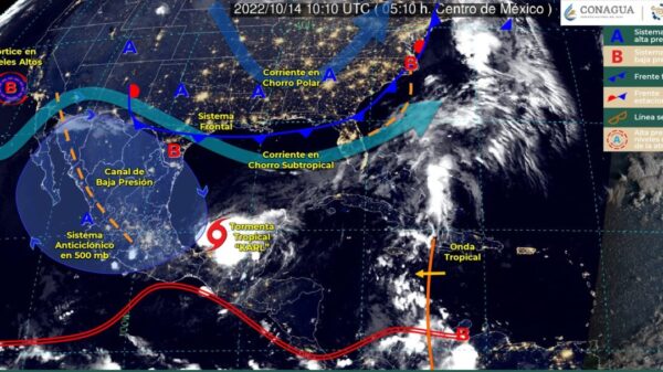 Pronóstico del clima para hoy viernes 14 de octubre en Quintana Roo.