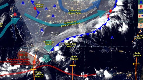 Pronóstico del clima para hoy miércoles 19 de octubre en Quintana Roo.