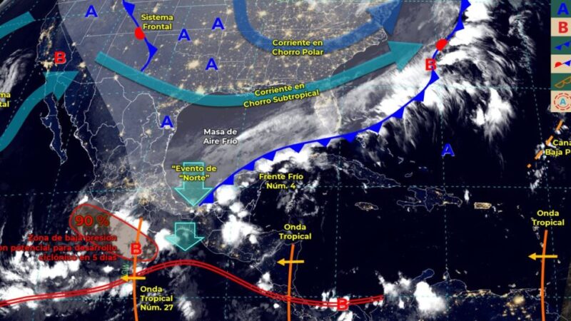 Pronóstico del clima para hoy miércoles 19 de octubre en Quintana Roo.