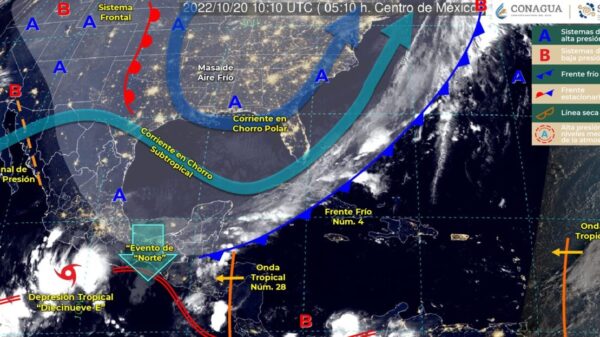 Pronóstico del clima para hoy jueves 20 de octubre en Quintana Roo.