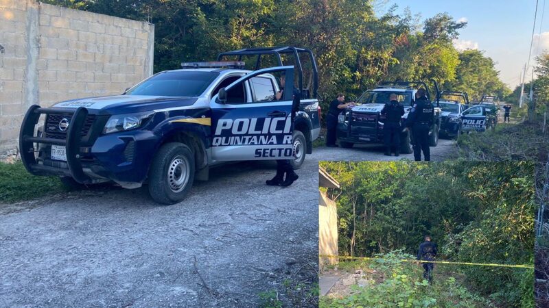Encuentran cadáver putrefacto en colonia de Cancún
