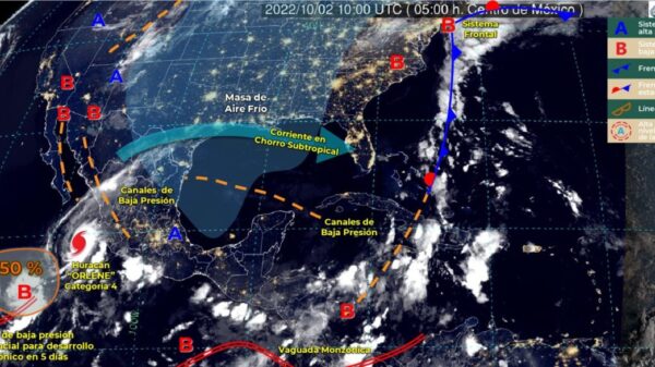 Pronóstico del clima para hoy domingo 2 de octubre en Quintana Roo.