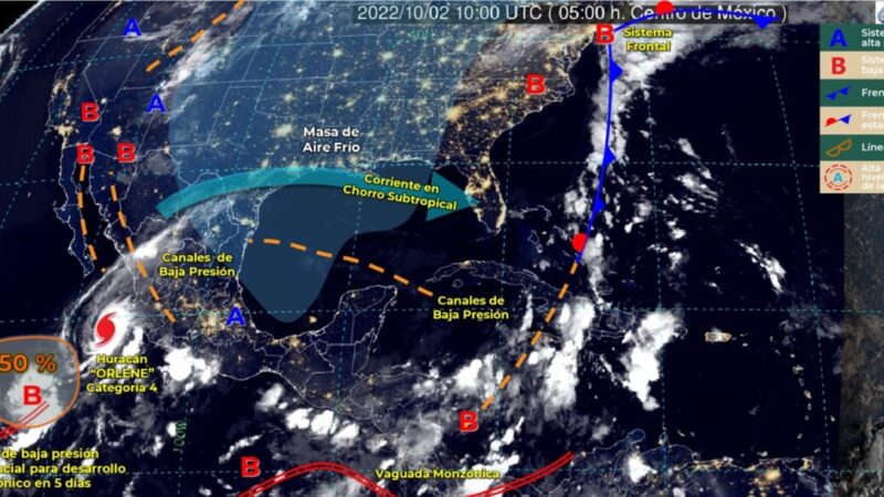 Pronóstico del clima para hoy domingo 2 de octubre en Quintana Roo.