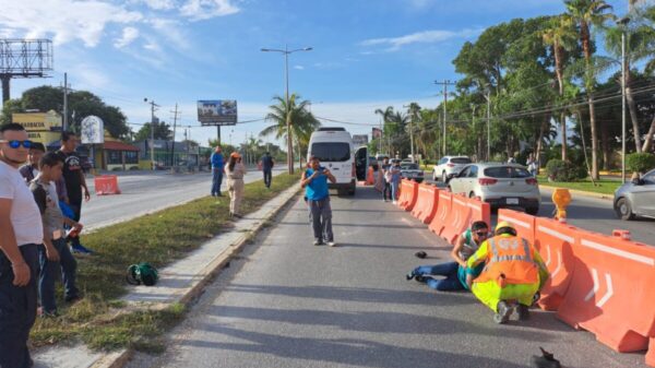 Conductor de Playa Express atropella a peatón en el bulevar Colosio.