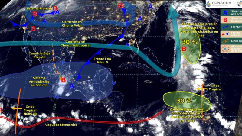 Pronóstico del clima para hoy miércoles 26 de octubre en Quintana Roo.