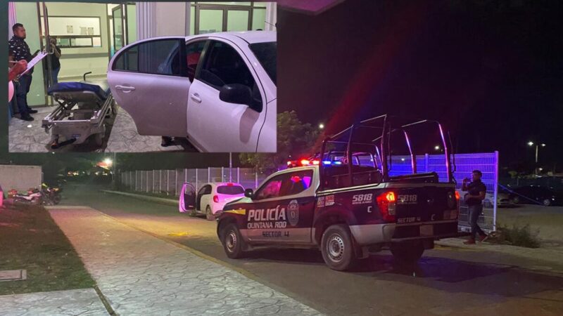 Atacan a balazos a menor en la SM 107 de Cancún