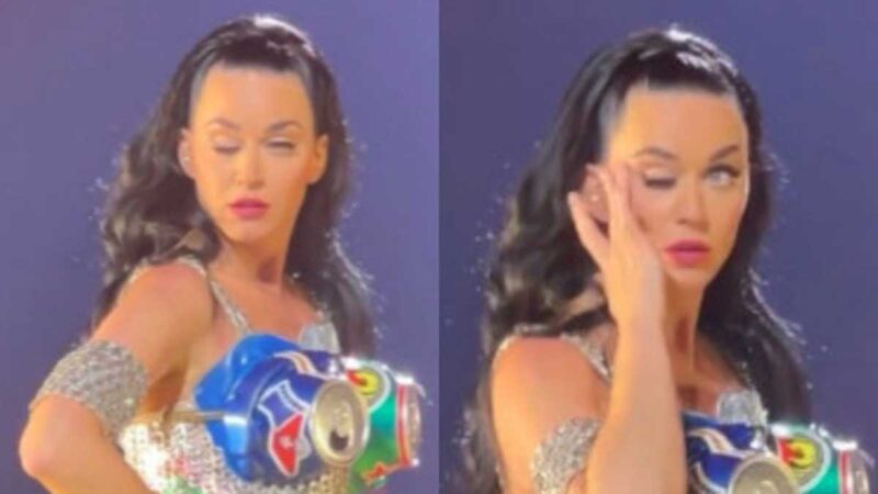 Katy Perry le da parálisis facial durante concierto