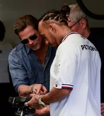 Lewis Hamilton prepara una película con Brad Pitt