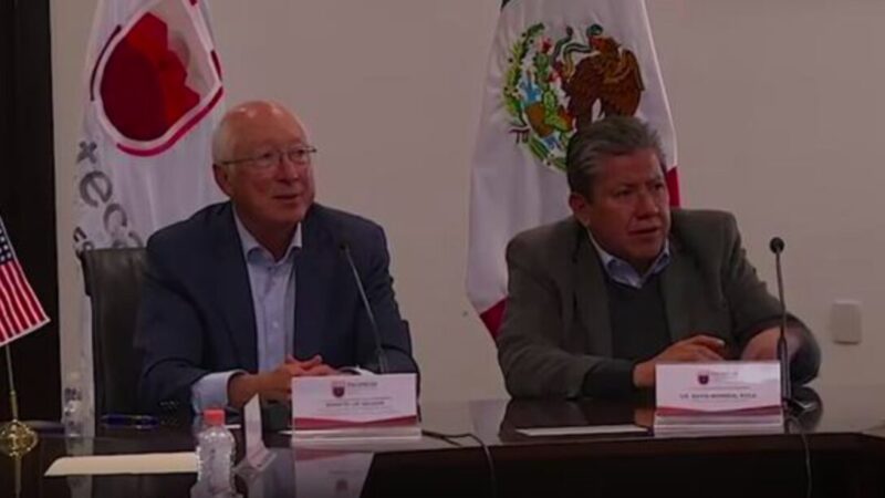 Pactan Zacatecas y EU apoyo en seguridad