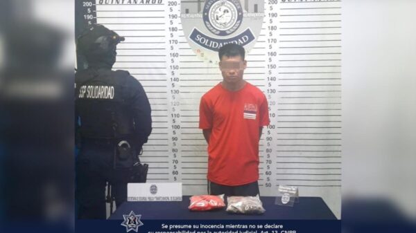 Detienen a presunto narcomenudista en Playa Del Carmen