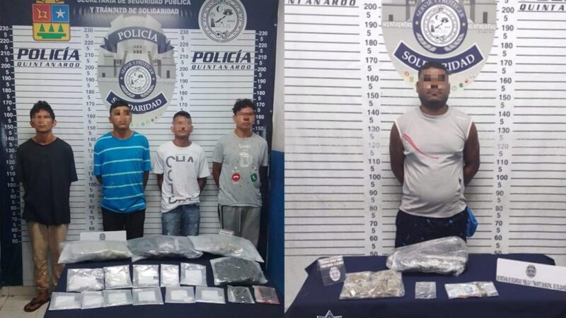 Redada de narcomenudistas en Playa Del Carmen