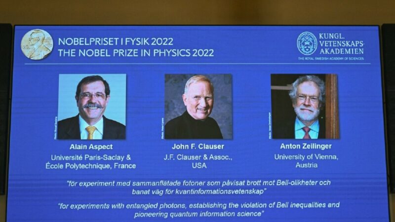 Premio Nobel de Física para tres pioneros de la mecánica cuántica