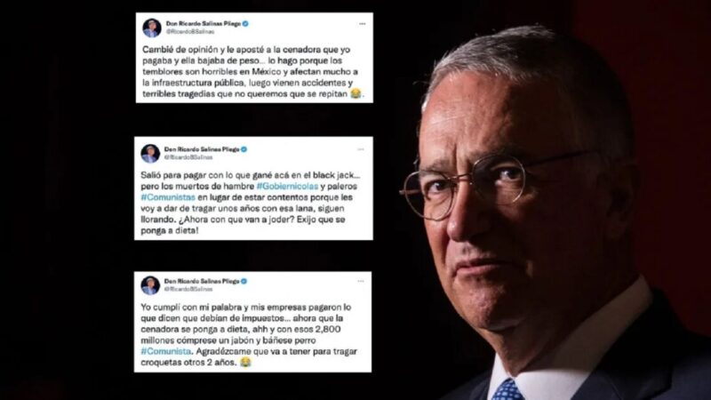 Salinas Pliego paga, pero insulta a “cenadora” y “muertos de hambre”