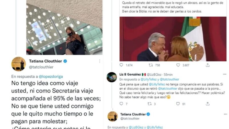 Da Tatiana Clouthier “cachetada con guante blanco” a López Dóriga