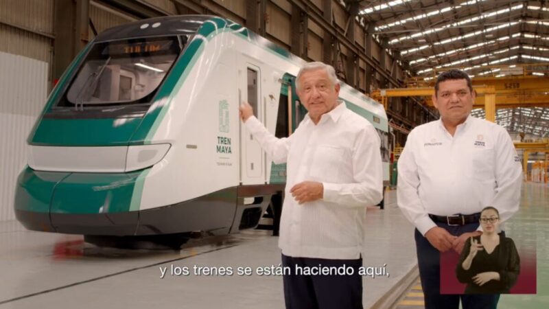 En julio de 2023 iniciarán pruebas del Tren Maya, asegura AMLO