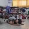 Feroz balacera frente a escuelas de Sonora desata el terror en niños