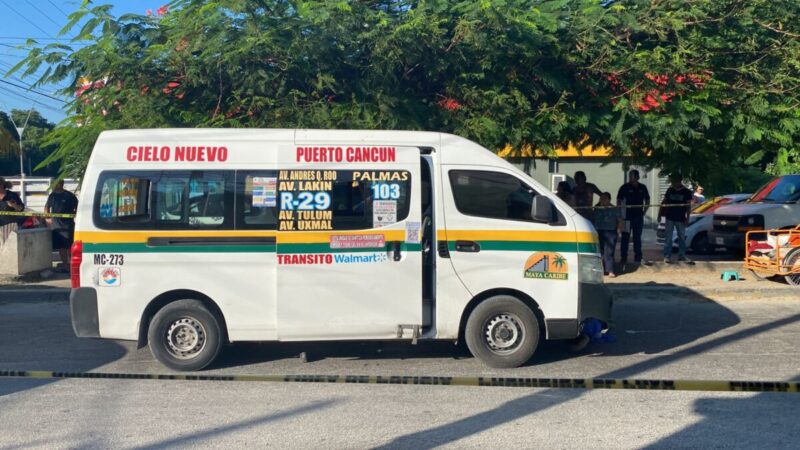 Conductor de Maya Caribe atropella y mata a una mujer en la avenida 149 de Cancún (VIDEO).