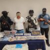 Playa del Carmen: Detienen a sujetos con drogas y en posesión de armas de fuego.