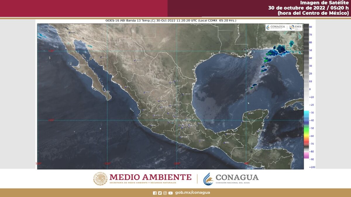 Pronóstico del clima para hoy doy domingo 30 de octubre en Quintana Roo; se prevén algunas lluvias aisladas para la Península de Yucatán.