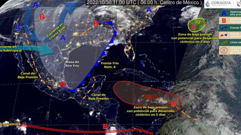 Pronóstico del clima para hoy doy domingo 30 de octubre en Quintana Roo.