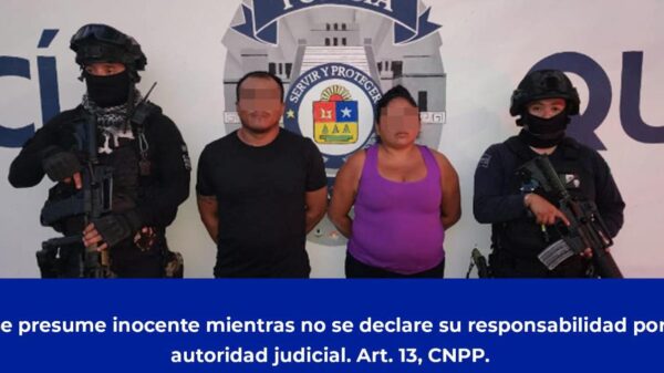 Cae en Playa del Carmen pareja narcomenudista y extorsionadora.