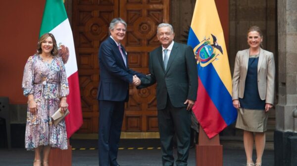 Recibe AMLO al presidente de Ecuador, Guillermo Lasso