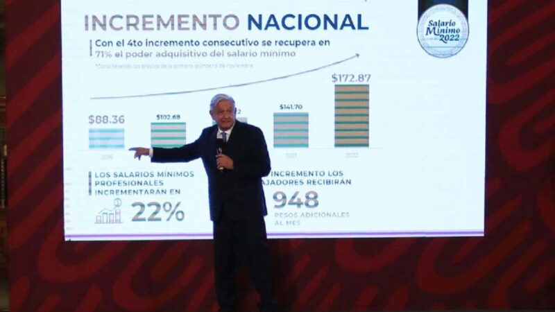 El 1 de diciembre podría anunciarse nuevo aumento al mínimo: AMLO