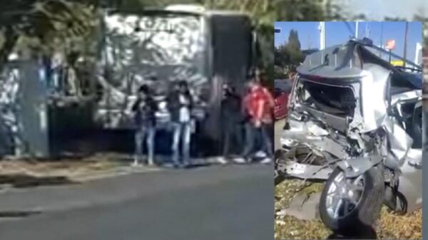 Autobús sin frenos causa caos y múltiples choques en Querétaro