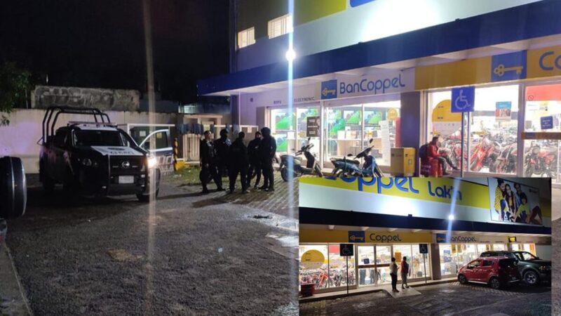 Delincuentes armados asaltan Coppel en la SM 259