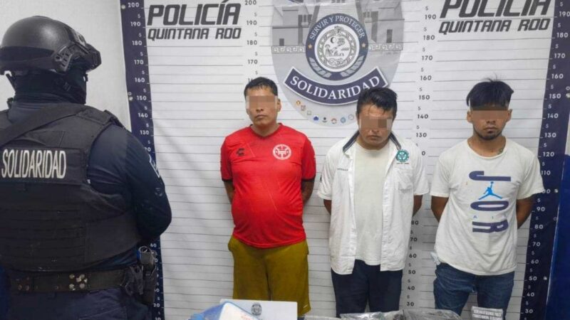 Playa del Carmen: Caen narcotaxista y cómplices en Villas del Sol.