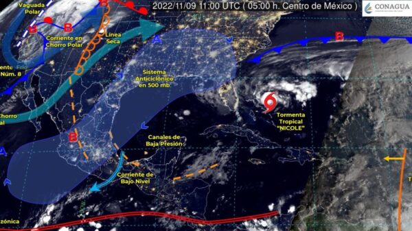 Pronóstico del clima para hoy miércoles 9 de noviembre en Quintana Roo.