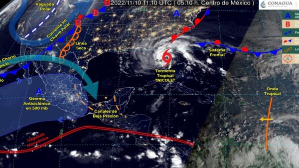 Pronóstico del clima para hoy jueves 10 de noviembre en Quintana Roo.