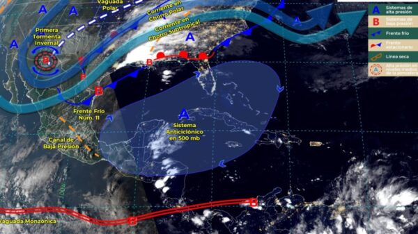 Pronóstico del clima para hoy viernes 25 de noviembre en Quintana Roo.