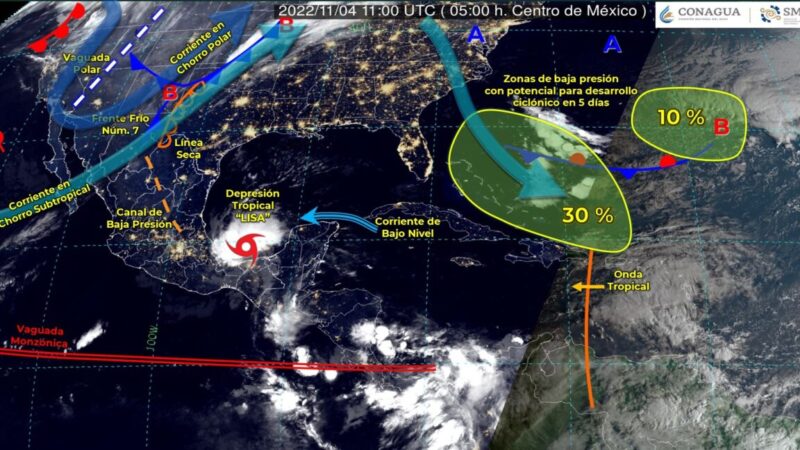 Pronóstico del clima para hoy viernes 4 de noviembre en Quintana Roo.