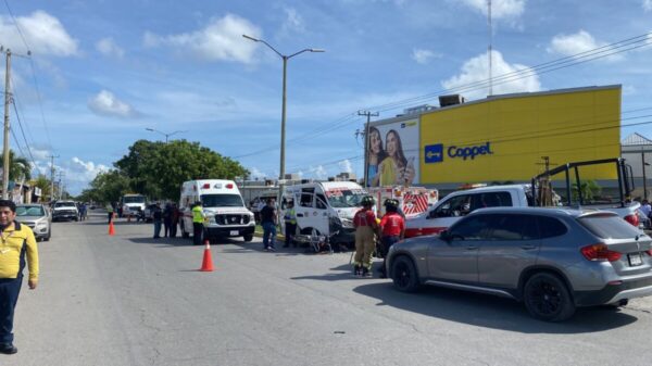 Carambola cobra la vida de un motociclista en Cancún