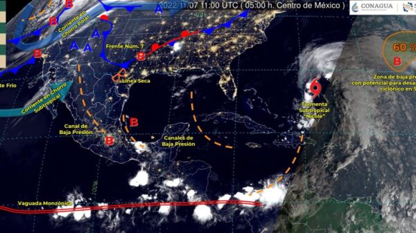 Pronóstico del clima para hoy lunes 7 de noviembre en Quintana Roo.