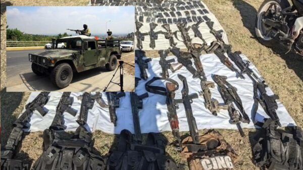 Sedena se enfrenta a grupo armado en Jalisco y decomisa arsenal