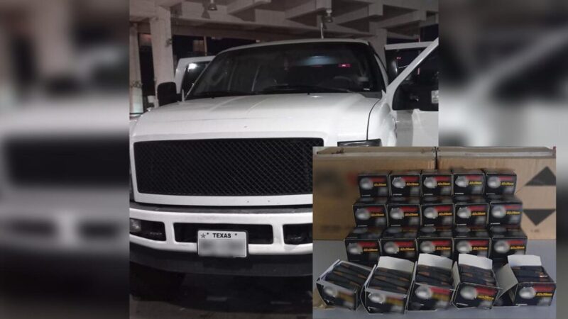 Aseguran a sujeto con mas de 7 mil cartuchos de "cuerno de chivo"